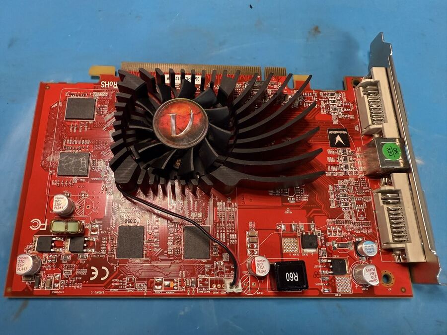 The same Radeon card cleaned and reassembled