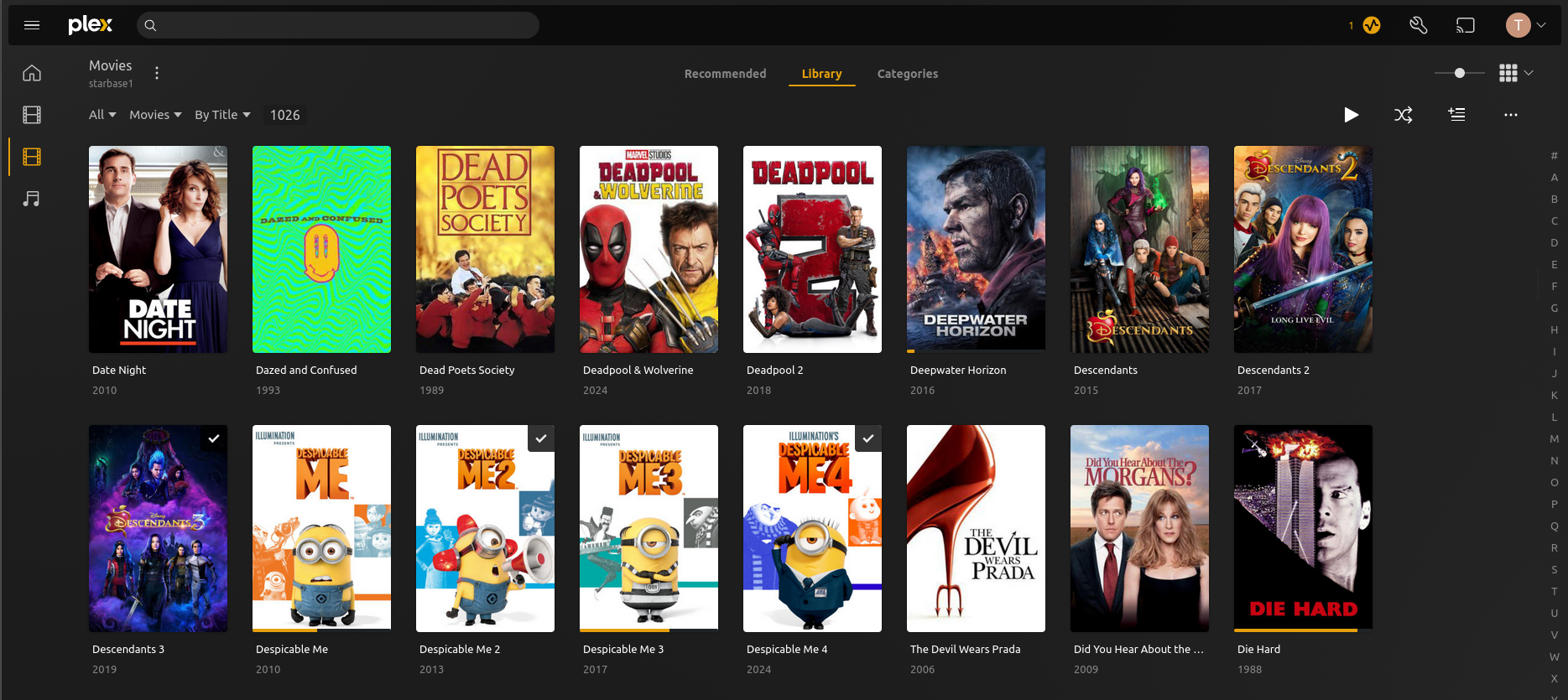 Plex Media Server Interface